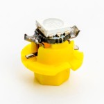 Led bulb 1 smd 5050 socket T5 B8.4D, yellow color, for dashboard and center console